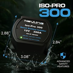 Elite 300 Amp Dual Battery Isolator – Voltage Sensitive Relay, Zero Power Loss