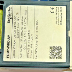 SCHNEIDER FDM2-WRDUW MOTOR PROTECTION RELAY 100-240VAC/DC FEE SHIPPING