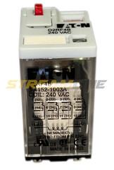 Eaton D2RF4B Ice Cube Relay, 6 Amp, 240 Vac Coil, 14-Blade Terminal, 4PDT