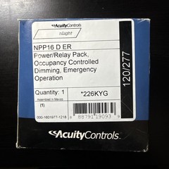 Acuity Controls nLight NPP16 D ER EFP Emergency Power Relay Pack 120/277V 226KYG