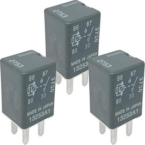 3-Pack 13502753 Relay – 20A 12VDC 4-Pin SPST Automotive Relay – Fixes Fuel Pump
