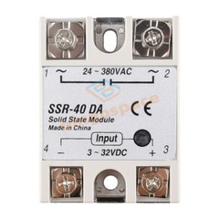 SSR-25DA SSR-40DA SSR-60DA 250V Solid State Relay Alloy Heat Sink 25/40/60/100A