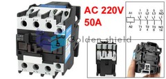 CJX2-3210 3 Phase 3P NO AC Contactor DIN Rail Mount 220V Coil 660V 50A