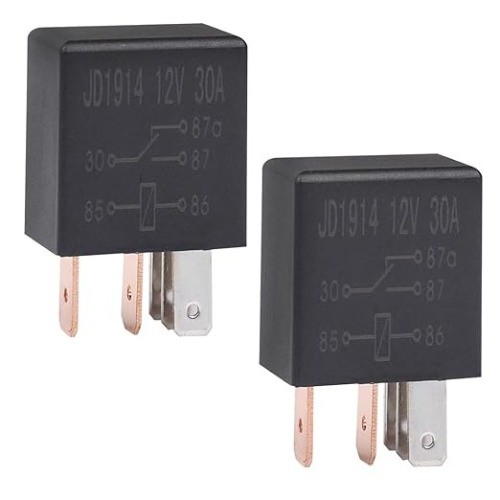 12V 10A 20A 30A 5-Pin Automotive Micro Relay, 2-Piece Replac Size: 5pin (2pcs)