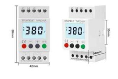 3 Phase Voltage Protector Relay Adjustable Over Under Monitoring Meter 380VAC