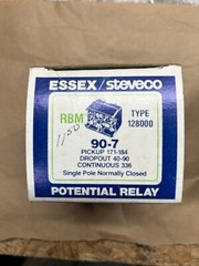 Essex/Steveco 90-7 Potential Relay Type 128000 New Pre Owned