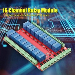 16 channel relay module interface card high/low level trigger DC 5/12 / 24VDC12V