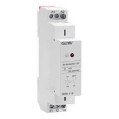 Intermediate Relay Auxiliary 16A 1SPDT Din Rail Switch GR8116 AC/DC 12V