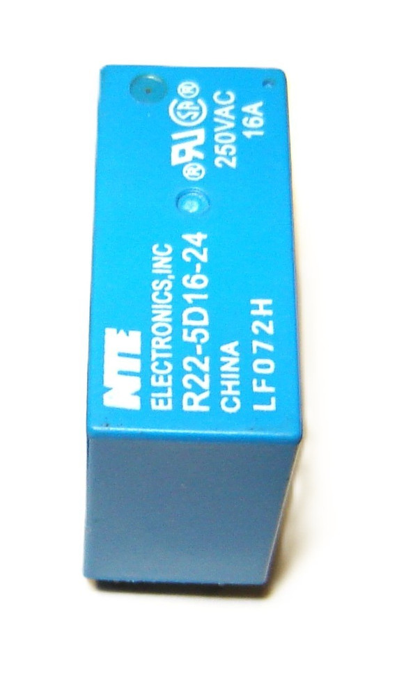 R22-5D16-24 NTE Electronics RELAY-SPDT 16AMP 24 VDC, 16 A / 250 VAC Through Hole