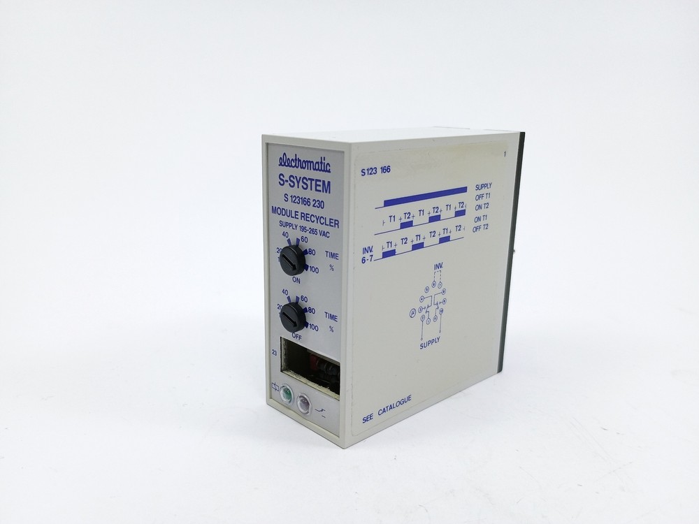 Electromatic S 123 166 230 S-System. Module Recycler. Supply 195-265 VAC