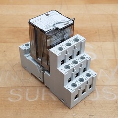 Allen Bradley 700-HB33Z24 Tall Square Base Relay, 24VDC, 15A, On/off Indicator