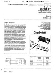 IR Crydom DP1110 Solid-State RELAY 4PIN DIP 1 Amp 5-140 Vac Zero Crossover TWO.