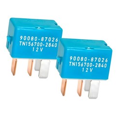 2-Pack 4-Pin AC Relay, Fits Toyota/Lexus, Part 90987-02027 90080-87026…