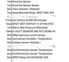 Large Lot of HVAC Control Sensors Relays Actuators and BAS