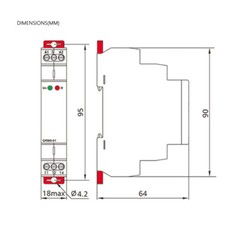 GRM8-02 Electronic Impulse Relay Latching Relay Memory Relay AC/DC 12V-240V