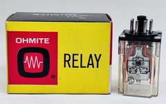 Ohmite GPRTPX206T Relay 6VAC Coil DPDT 10A 115V Plug In Octal NOS