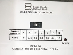 New Basler Electric BE1-87G Variable Percentage Differential Relay – No Box