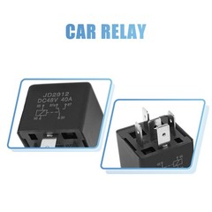4pcs JD2912 5 Pin DC 48V 40A Universal Car Vehicle Motor Fuse Relay Switch Power
