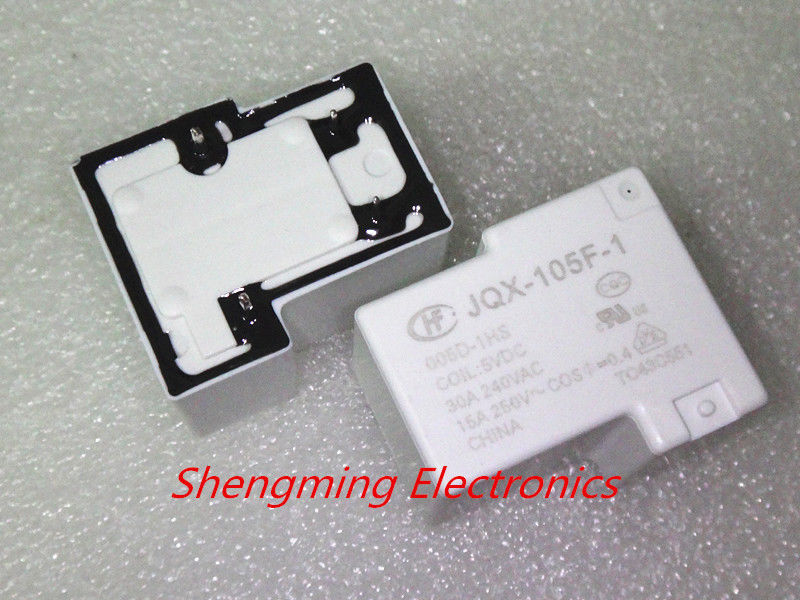10PCS 4pin 5V JQX-105F-1-005D-1HS HF105F-1-005D-1HS 30A 240VAC Relay