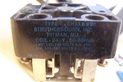 STRUTHERS DUNN POWER RELAY CONTATCTOR 425HXX6990 240VAC COIL 1HP 30A 120/240VAC