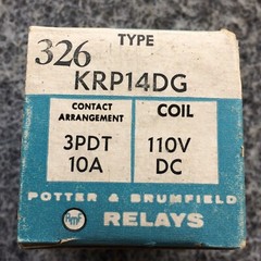 P&B Potter & Brumfield KRP-14DG General Purpose Relay 3PDT – 110V, 10A, 1.2W NOS