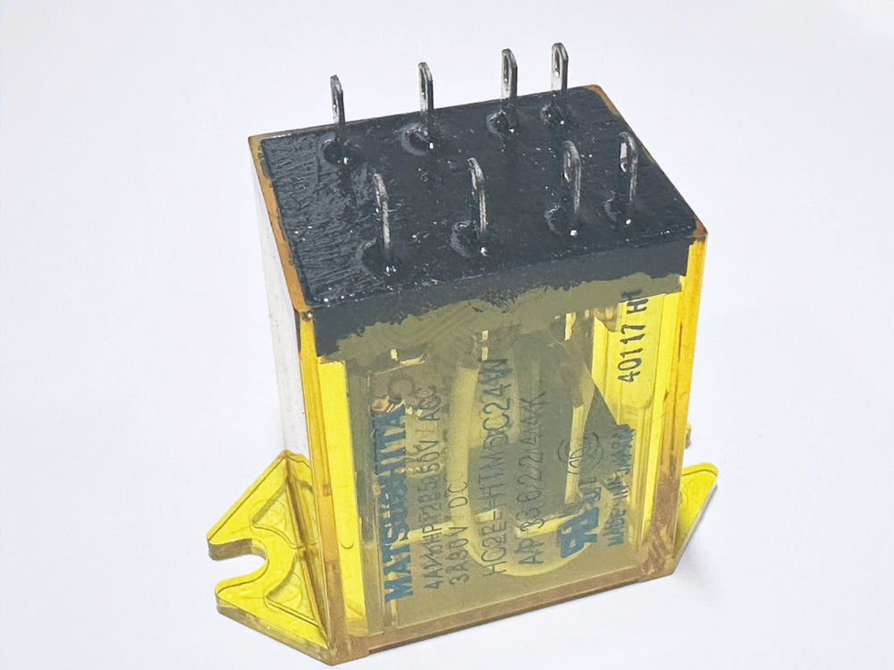HC2E-HTM-DC24V Matsushita TM Type Relay 24VDC DPDT 3A 250VAC 8-Pin Amber Sealed