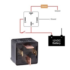 Reliable 12V 4-Pin Automotive Relay 80A – SPST Normally Open – JD2912-1H-12VDC