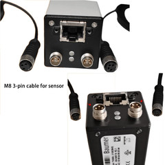 Actuator Sensor Electrical Cable M8 3-Pin Female Flying Leads for Banner Baumer