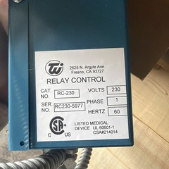 Tech West Inc. RC-230 Relay Control Box – 230V Dentist Medical Control System.