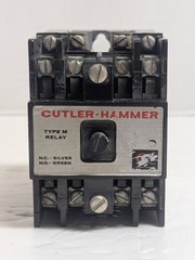 Cutler Hammer Type M Relay Series A2 Magnetic & Rear Deck D23M-2 USA Made