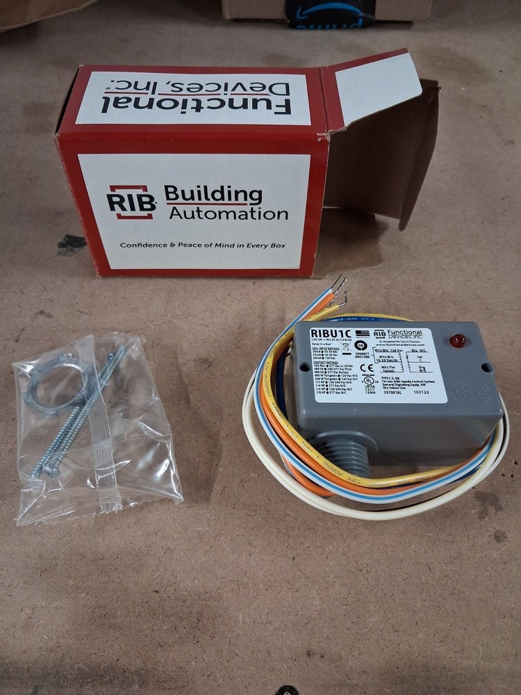 RIBU1C Pilot Control Relay 10A SPDT 10-30VAC/DC Made In USA