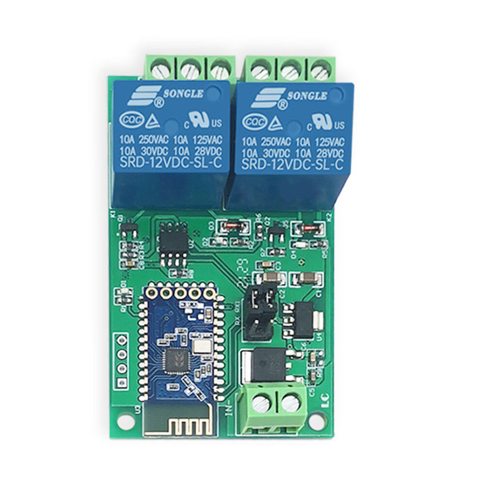 DC 12V 2 CH Bluetooth Relay Module Smart Home APP Remote Control Switch