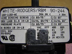 WHITE ROGERS / EMERSON RELAY # 90-244 ( 122-1133-AE ) DUAL MARKED