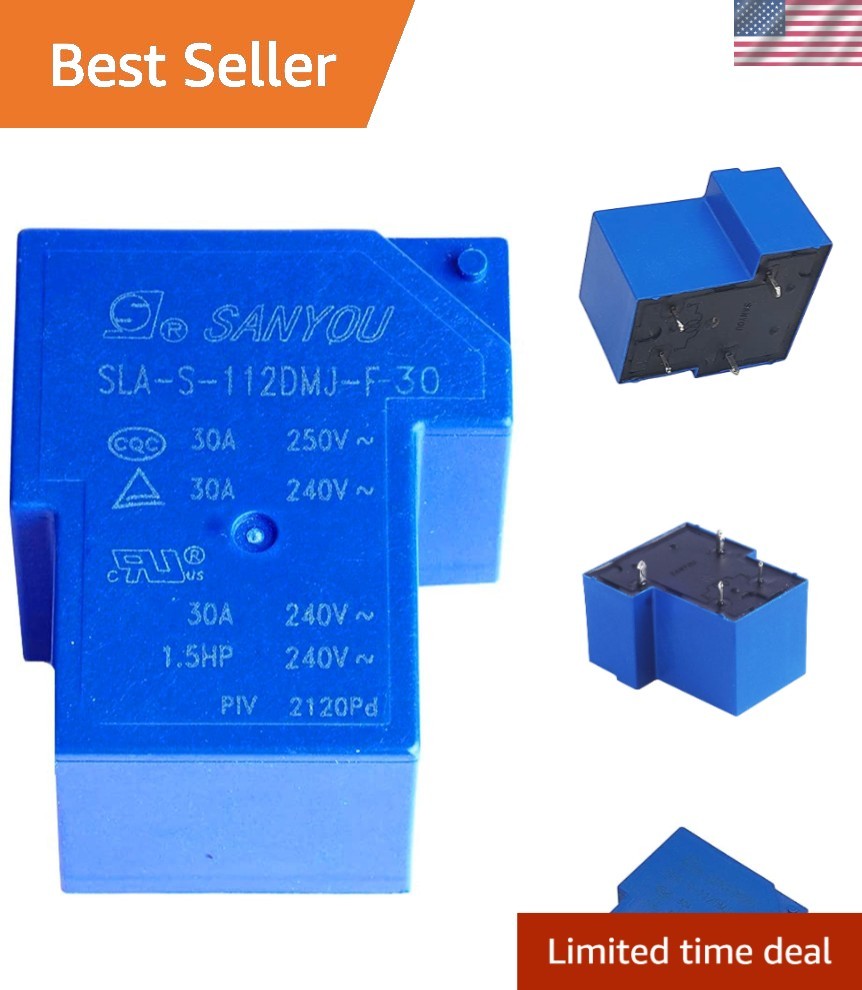 30A General Purpose 12VDC Relay – Normally Open, DIN Rail Mounted Solution