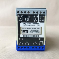 MTL 2212 SWITCH OPERATED RELAY 3-CHANNEL