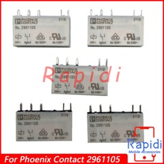 5Pcs For Phoenix Contact 2961105 Single Miniature Power Relay 250VAC 24VDC 5-Pin