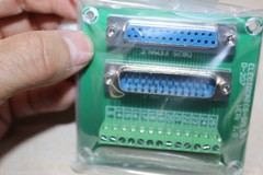 Electronics-Salon DB25 D-SUB DIN Rail Mount Interface Module, Male/Female, DSUB