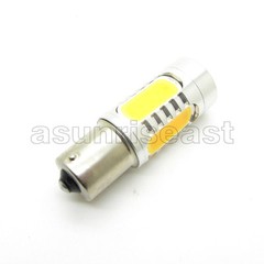 2 x High Power 7.5W Amber 1156 BA15S P21W Car COB LED Backup Reverse Light Bulb