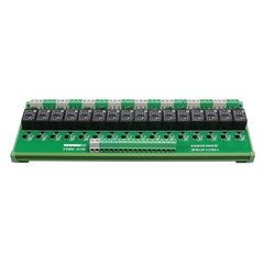 16-Channel Interface Relay Module 12VAC/DC, 24VAC/DC DIN Rail Panel Mount