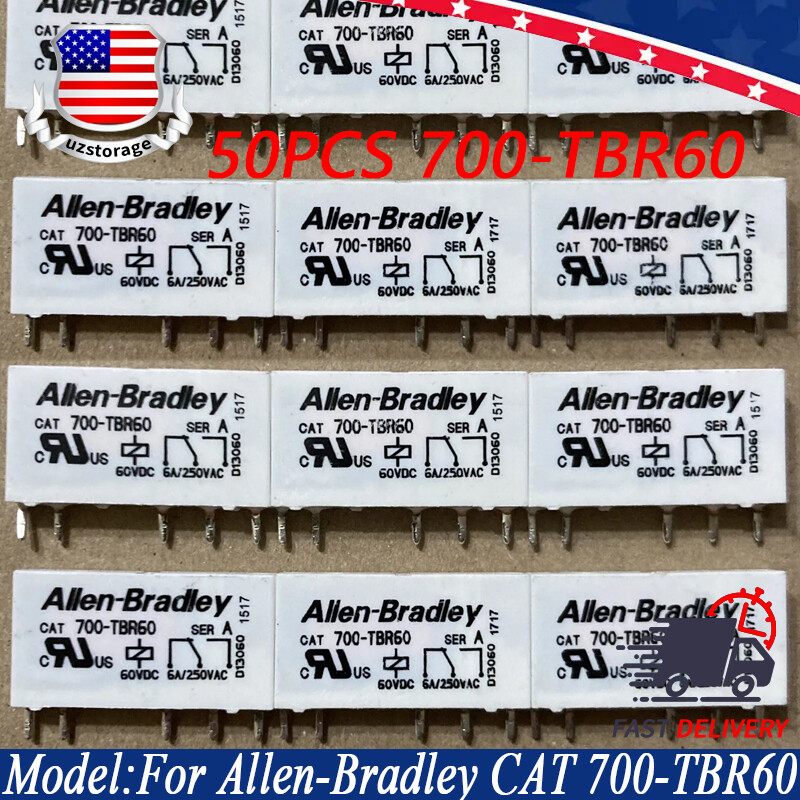 50PCS Relay For Allen-Bradley CAT 700-TBR60 CAT700-TBR60 60VDC 6A 250VAC 5-Pins