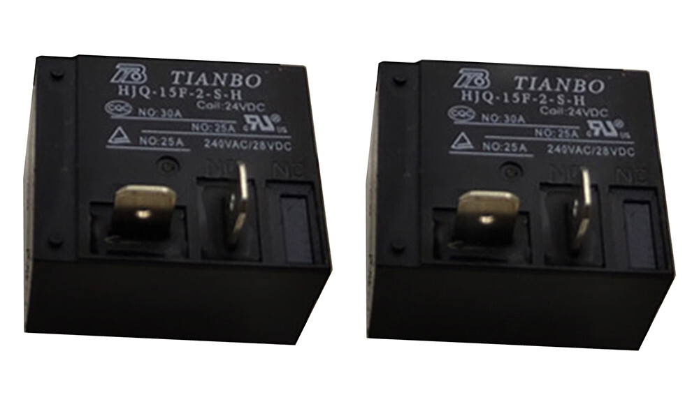 2PCS TIANBO HJQ-15F-2-S-H 24VDC Power Relay 4Pins
