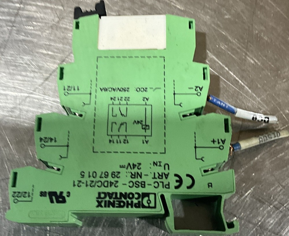 Phoenix Contact PLC-RSC-24DC/21-21 Relay Module, PLC-BSC-24DC/21-21 w/ 2961192