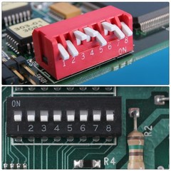 uxcell 10 Pcs Black DIP Switch 1 2 3 4 Positions 2.54mm Pitch for Circuit Bre…