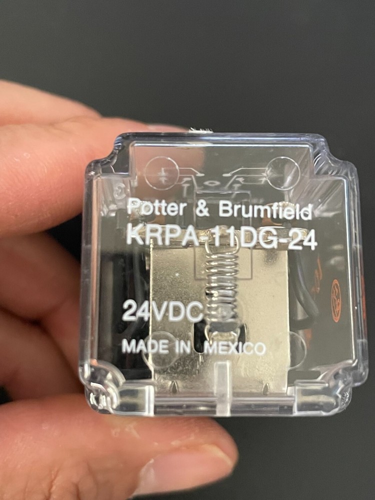 Tyco Electronic Potter Brumfield KRPA-11DG-24 Power Relay DPDT 24VDC 8-Pin