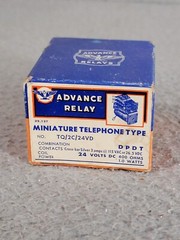 Vintage Advance Relay Miniature Telephone Type TQ/2C/24VD