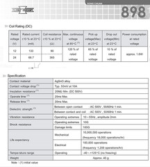 898H-1CH-D1SW-R1 12VDC Automotive Relay, 50A, 12VDC, Form 1C, Weatherproof (Pack