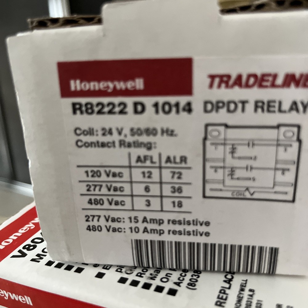 Honeywell/ TradeLine R8222 D 1014 General Purpose Relay 1/4 “ Quick Connect Term