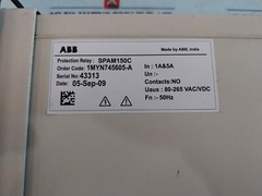 ABB SPAM150C Motor Protection Relay 1MYN745605-A 80-265 VAC/DC 50HZ