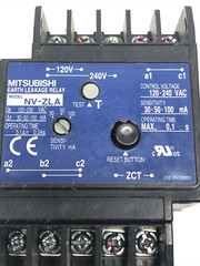 Mitsubishi NV-ZLA Earth Leakage Relay, Used (ZZ)