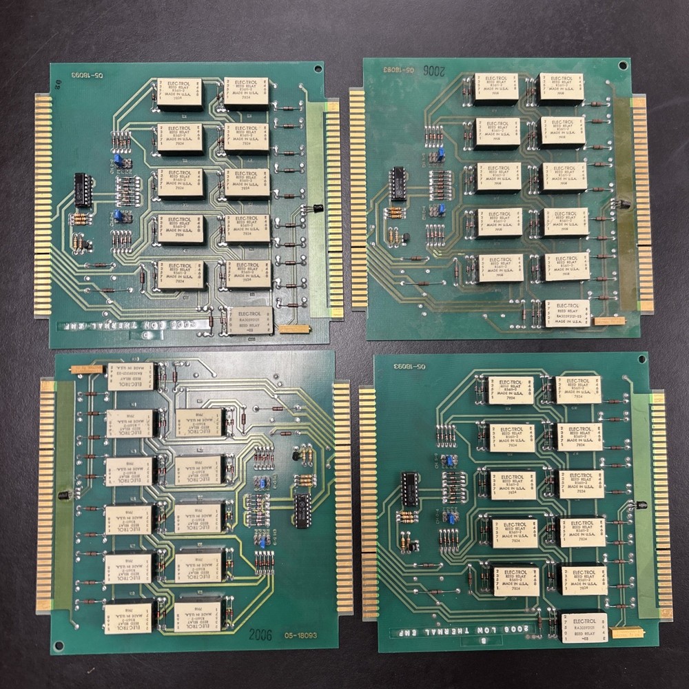 Vintage Relay Board 05-18093 – Lot Of 4